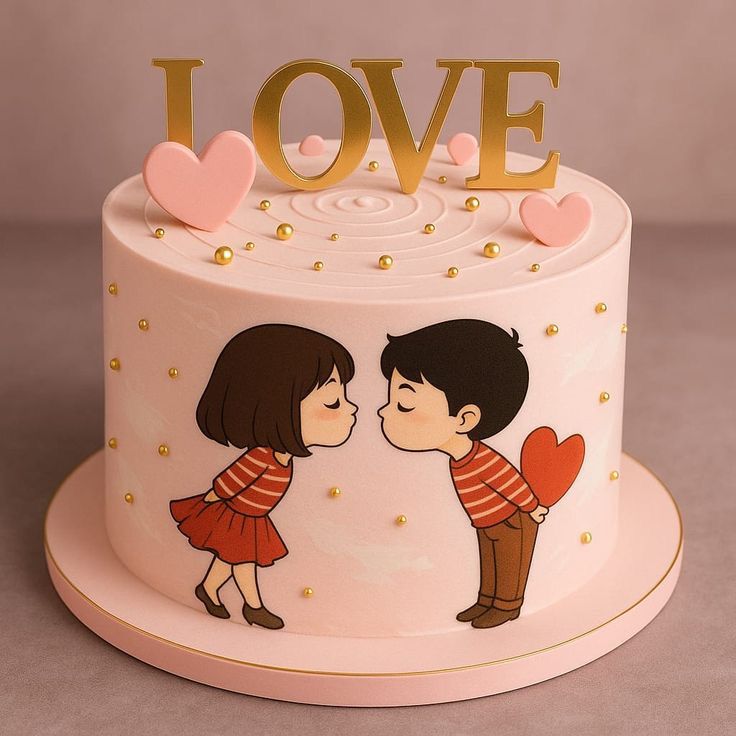 Pink love cake