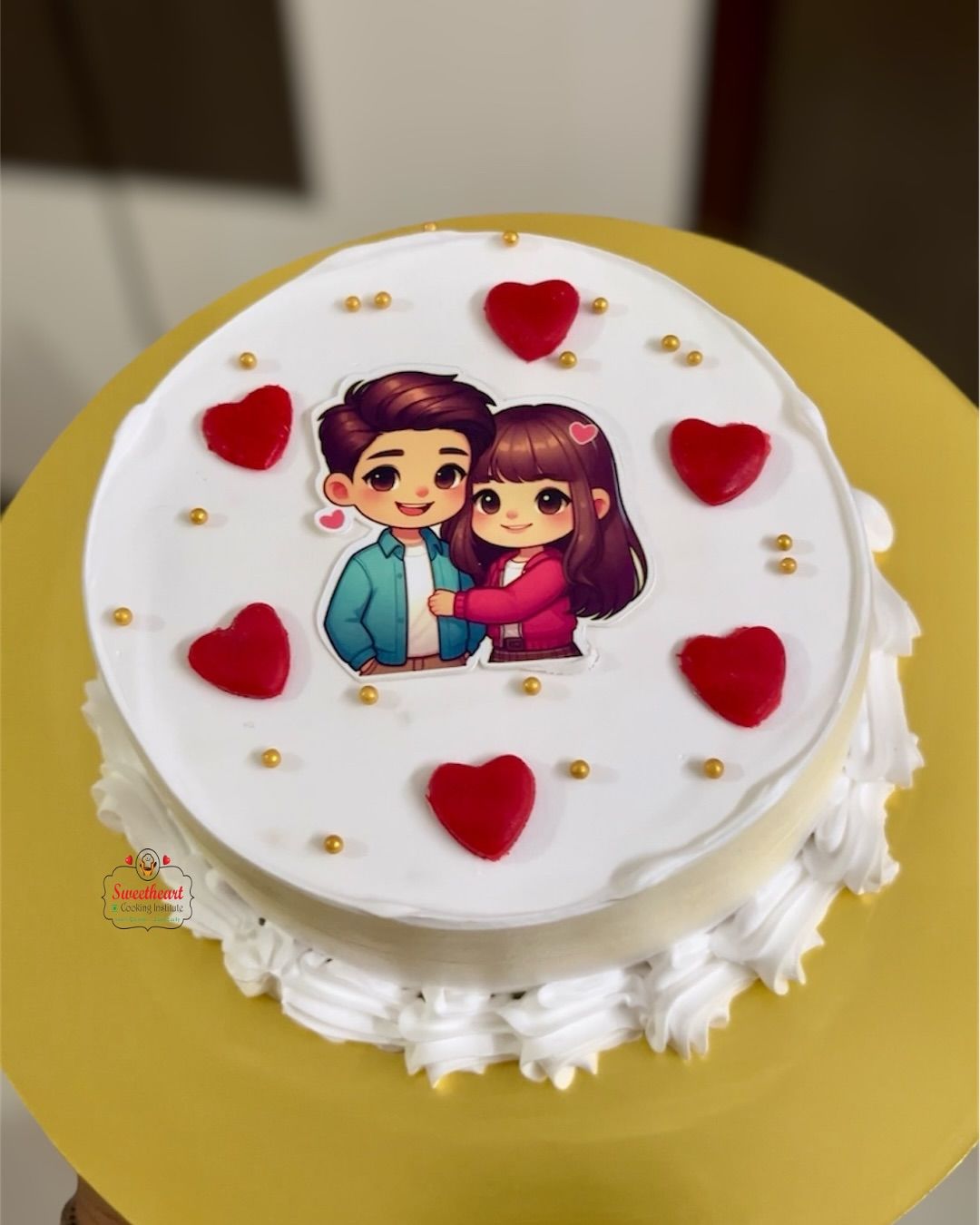 Character couple cake